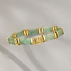 Ross-Simons Jade Good Fortune Bracelet in 18kt Gold Over Sterling