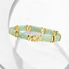 Ross-Simons Jade Good Fortune Bracelet in 18kt Gold Over Sterling