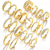 KISS WIFE Gold Knuckle Rings Set for Women, Dainty Simple Trendy Cute Stackable Finger Rings Pack